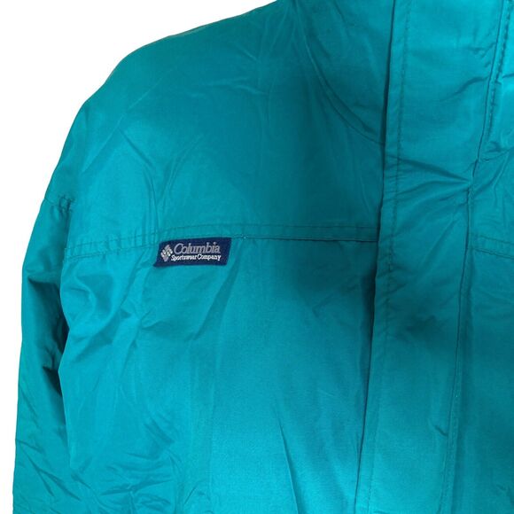 Vintage Columbia Bugaboo Jacket Mens Large Teal Red Full Zip - Picture 8 of 12